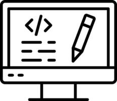 Edit Code Vector Icon