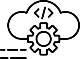 Cloud Computing Vector Icon