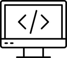 icono de vector de codificación web