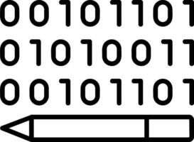 Binary Code Vector Icon