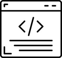 icono de vector de programación web