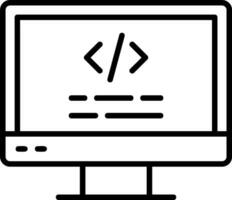 icono de vector de computadora