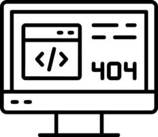 icono de vector de error 404