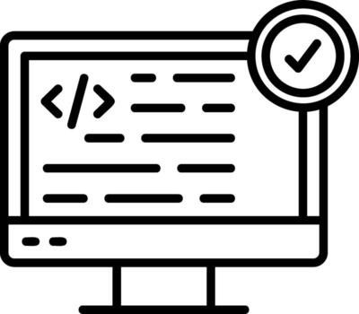 icono de vector de programación