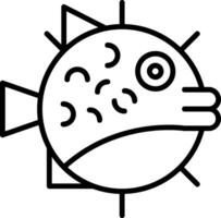 Puffer Fish Vector Icon