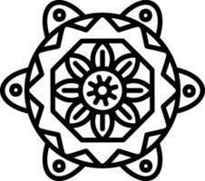 icono de vector de mandala