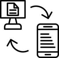 Data Transfer Vector Icon