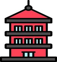 icono de vector de pagoda