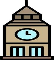 Clock Tower Vector Icon