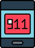 911 Call Vector Icon