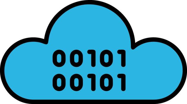 Cloud Coding Vector Icon