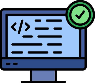 icono de vector de programación