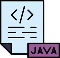 icono de vector de java