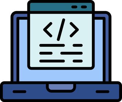 icono de vector de programación