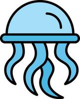 icono de vector de medusas