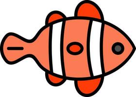 Clown Fish Vector Icon