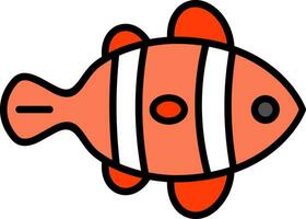 Clown Fish Vector Icon