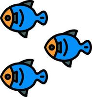 peces vector icono