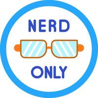 Nerd Only Vector Icon