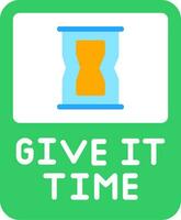 Give It Time Vector Icon