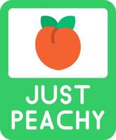 Just Peachy Vector Icon