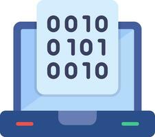 binario datos vector icono