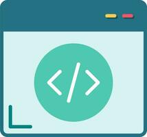 icono de vector de programación web