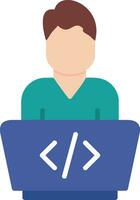 icono de vector de programador