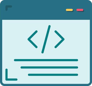icono de vector de programación web