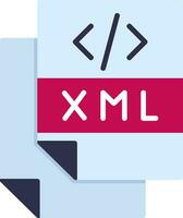 icono de vector de archivo xml