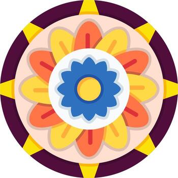 icono de vector de mandala