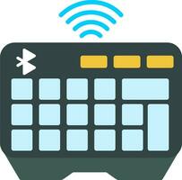 icono de vector de teclado inalámbrico