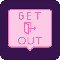 Get Out Vector Icon