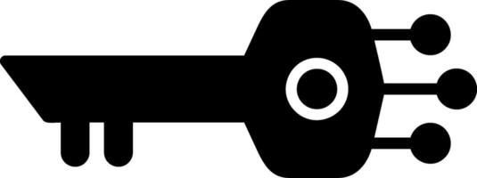 Digital Key Vector Icon