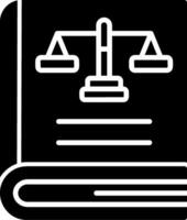 Law Book Vector Icon