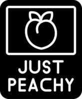 Just Peachy Vector Icon