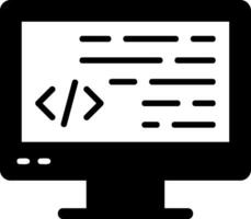 icono de vector de programación