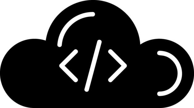 Cloud Coding Vector Icon