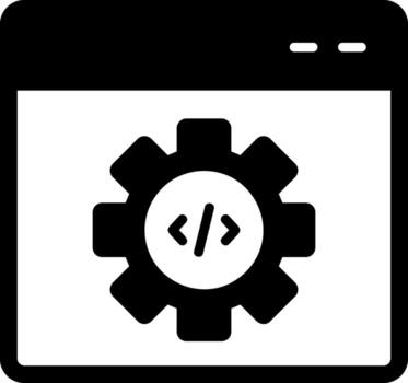 código mejoramiento vector icono