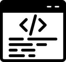 icono de vector de programación web