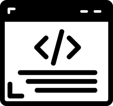 icono de vector de programación web