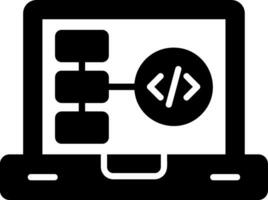 icono de vector de diagrama de flujo