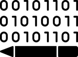 Binary Code Vector Icon