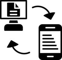 icono de vector de transferencia de datos