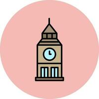 Clock Tower Vector Icon