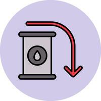 Oil Down Vector Icon