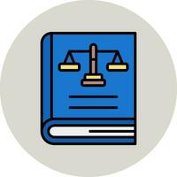 Law Book Vector Icon