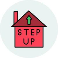 Step Up Vector Icon