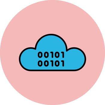 Cloud Coding Vector Icon