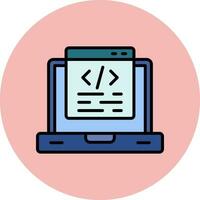 icono de vector de programación